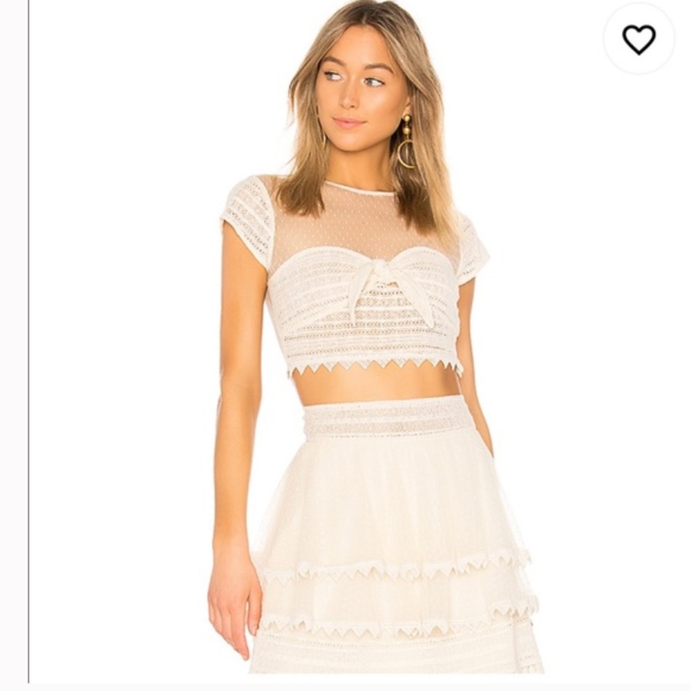 Skirt & Top - House of Harlow 1960 x Revolve Lace Tiered Set